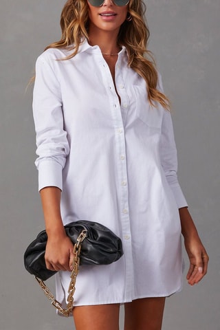 Vestido-camisa Branco