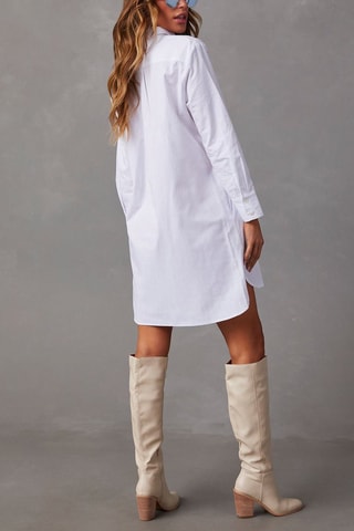 Vestido-camisa Branco