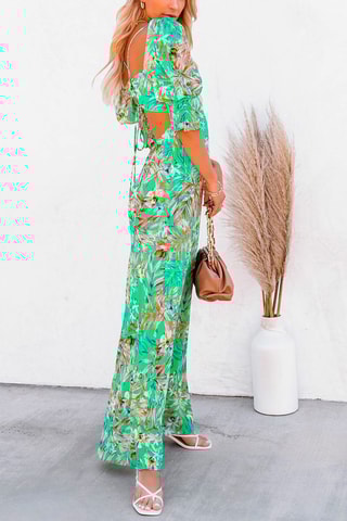 Vestido comprido Turquesa