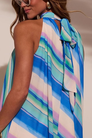 Vestido curto - Azul