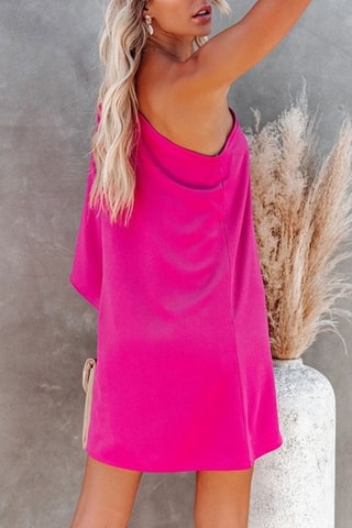 Vestido curto - Fúcsia