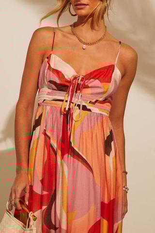 Vestido midi - Vermelho