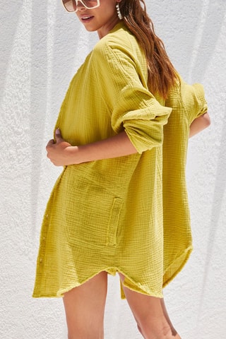 Vestido-camisa - Mostarda