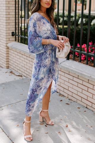 Vestido comprido - Azul
