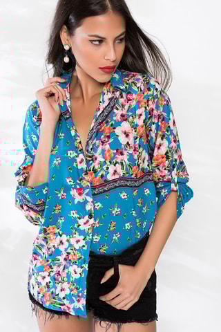 Camisa Azul pato