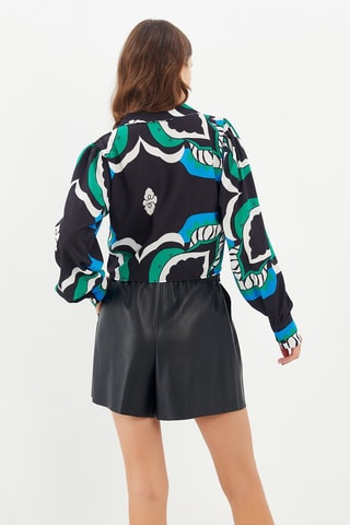 Blusa Verde e preto