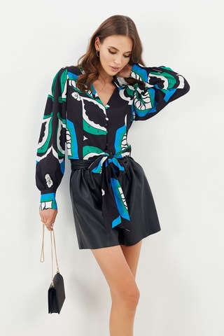 Blusa Verde e preto