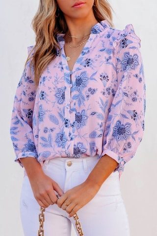 Blusa Rosa e azul