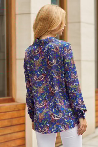 Camisa Azul rei e vermelho