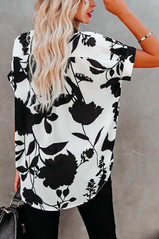 Blusa Branco e preto