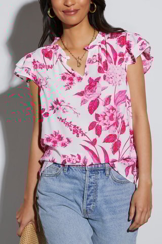 Blusa - Branco e rosa