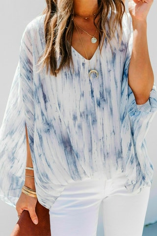Blusa Cru e azul