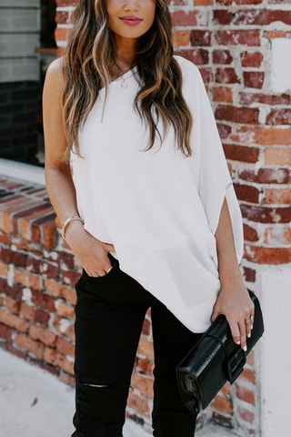 Blusa assimétrica - Branco
