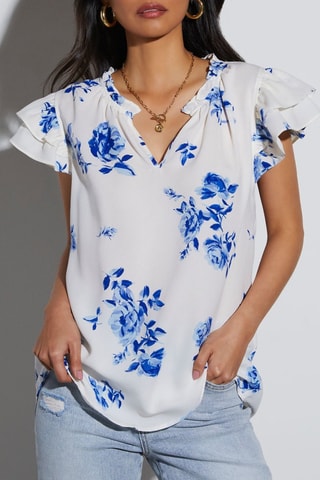 Blusa - Cru e azul