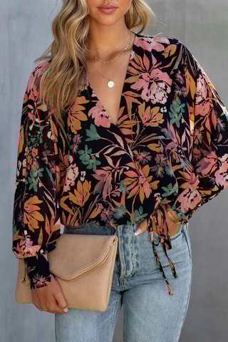 Blusa 
Preto e rosa