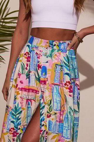 Saia comprida - Multicolor