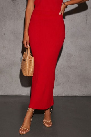 Saia e top - Vermelho