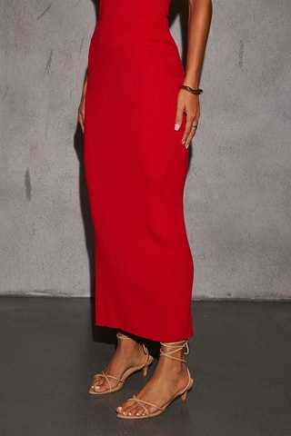 Saia e top - Vermelho