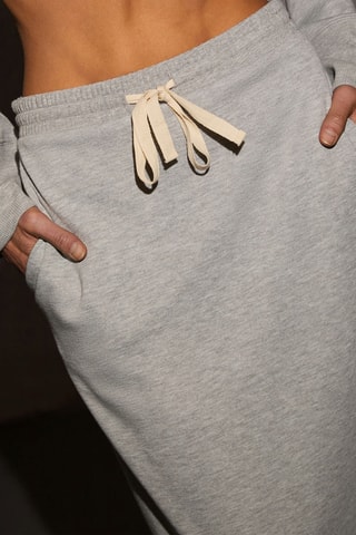 Sweat e saia comprida - Cinzento