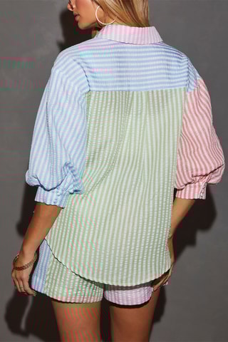 Camisa - Cru e rosa