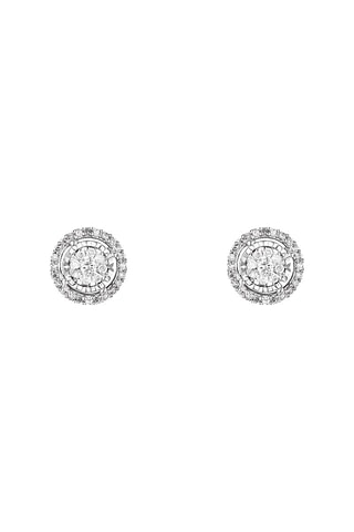 Brincos Brillant d'Orient Ouro branco e diamantes