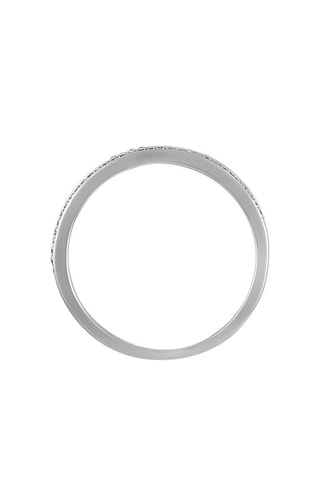 Anel Ces moments à nous Ouro branco e diamantes