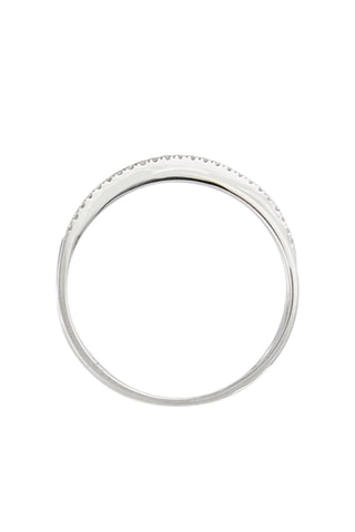 Anel Kudai Ouro branco e diamantes 0,08 quilate/24