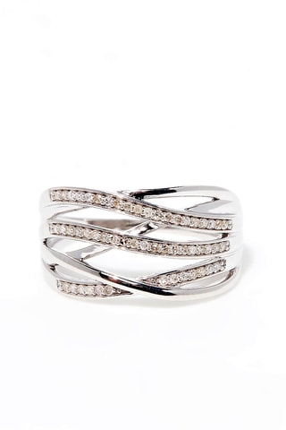 Anel Nos Chemins Ouro branco e diamantes