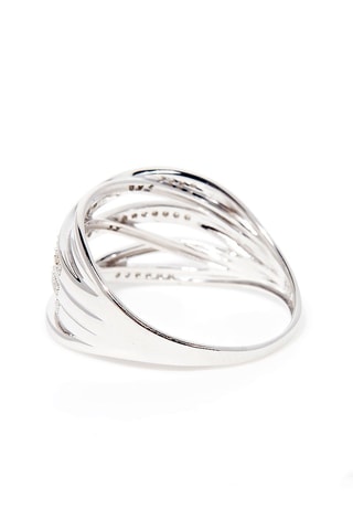 Anel Nos Chemins Ouro branco e diamantes