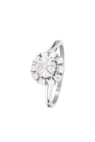 Anel Ma Reine   Ouro branco e diamantes