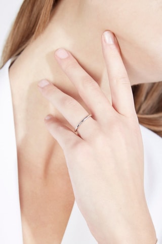 Anel Modestie  Ouro branco