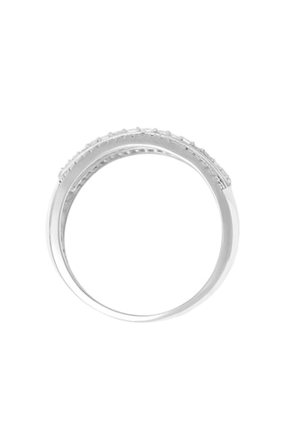 Anel Declaração Ouro branco e diamantes