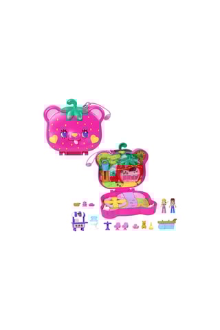 Set Teddybeer Polly Pocket Aardbeienveld - Vanaf 4 Jaar