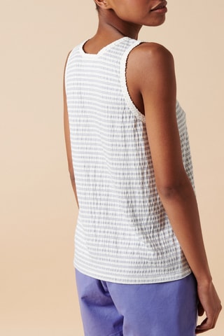 Camisola de alças - 
Azul-celeste