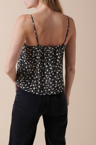 Camisola de alças - 
Preto