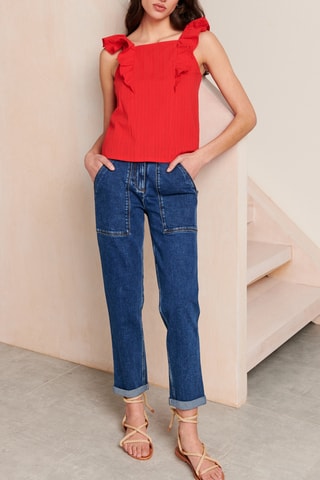 Top - 
Vermelho