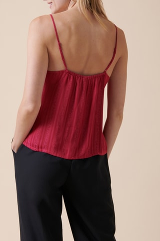 Camisola de alças - 
Vermelho