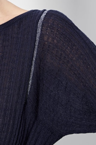 Camisola em fibra de bambu Azul-marinho
