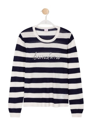 Camisola em fibras de bambu Mestry Azul-marinho