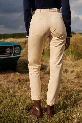 Pantalon 7/8 taille haute Pofia - Ecru