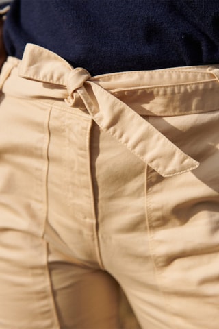 Pantalon 7/8 taille haute Pofia - Ecru