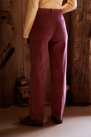 Pantalon en velours taille haute Pyrex - Bordeaux