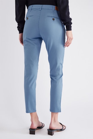 Calças de ganga 7/8 Peplum - Azul