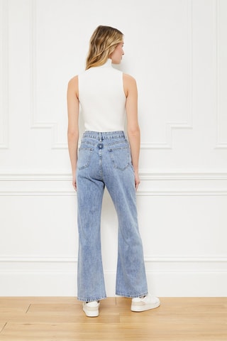 Jean wide legs Priya - Bleu