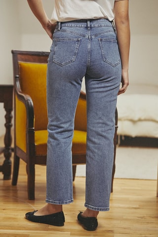 Jean droit Plume - Bleu