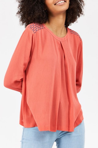 Blusa Tahar - Vermelho-tijolo