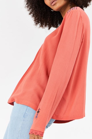 Blusa Tahar - Vermelho-tijolo