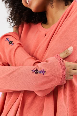 Blusa Tahar - Vermelho-tijolo