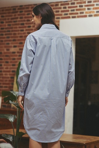Robe chemise relaxed Rakel - Bleu