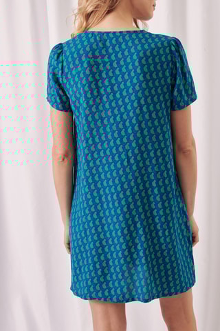 Robe chemise - 
Bleu